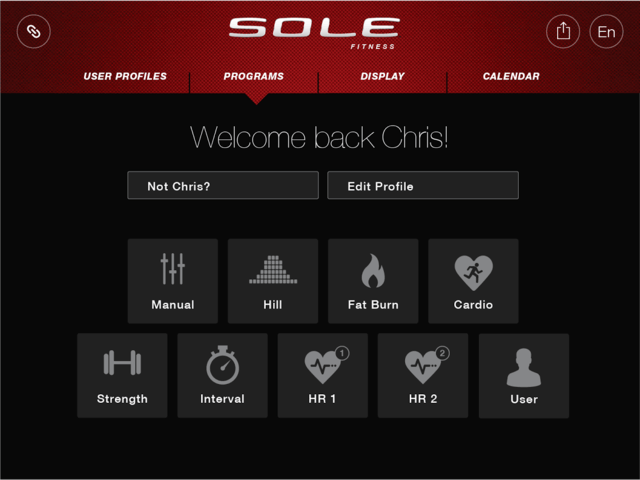 sole fitness app programs