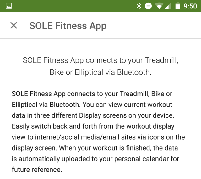sole fitness app